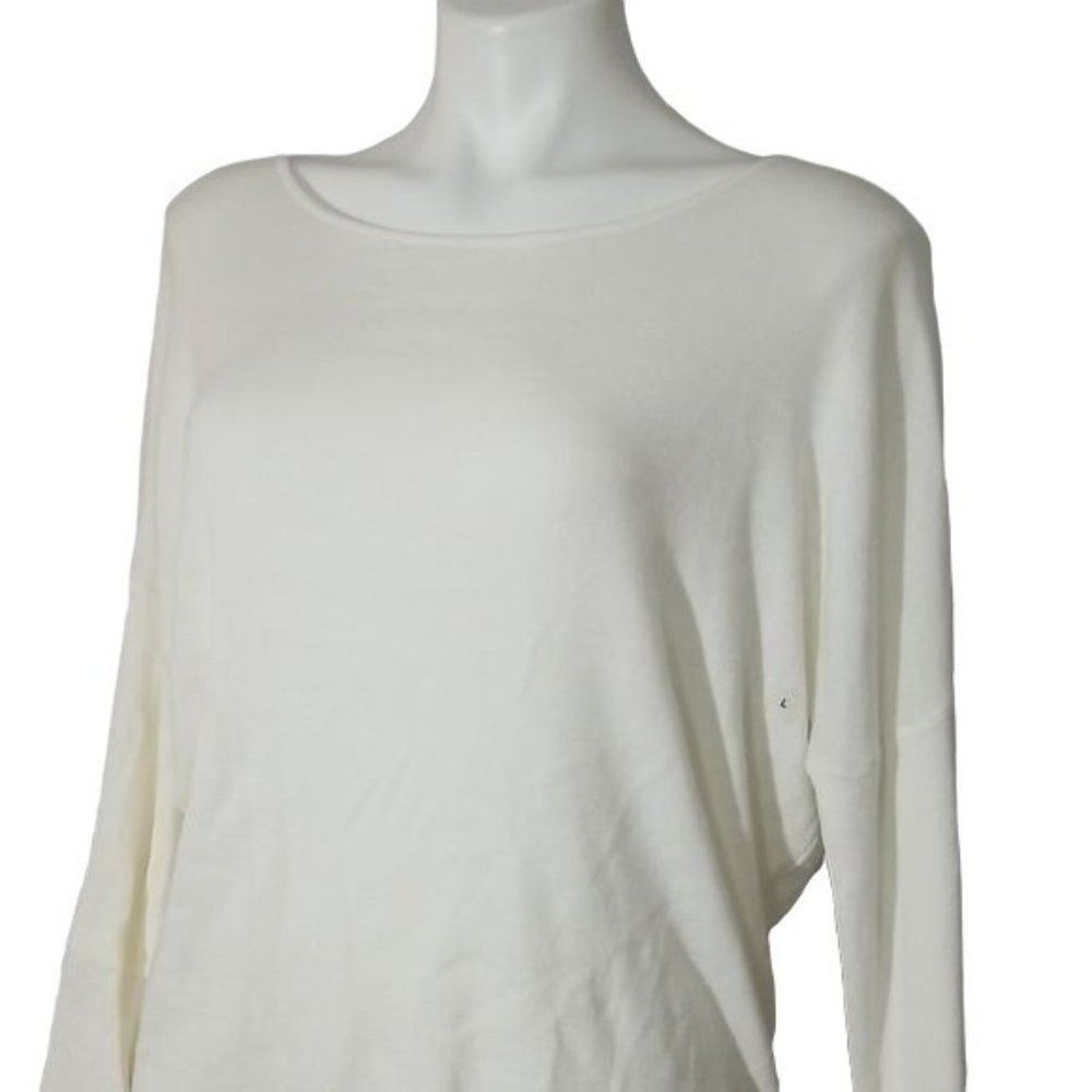 Express Women's Cream Scoop Neck Sweater - Picture 5 of 11